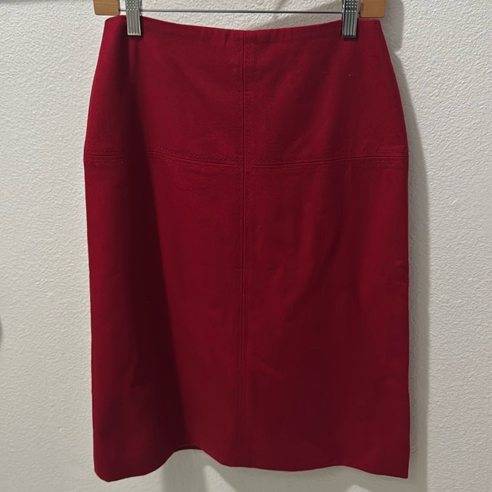 Vintage Brand New AnnTaylor Red Wools Skirt Size 4